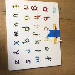 Little Pips Toys Magnetic Alphabet Board double sided